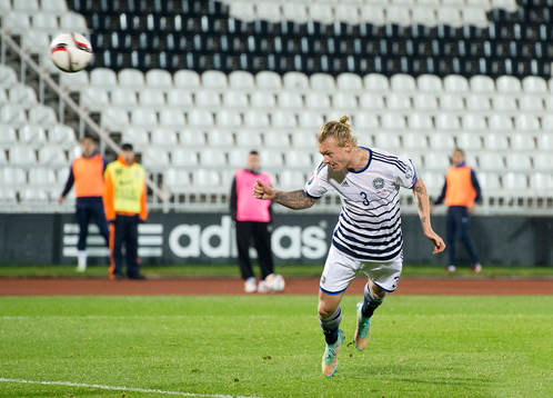 Fotboll, EM-Kval, Serbien - Danmark