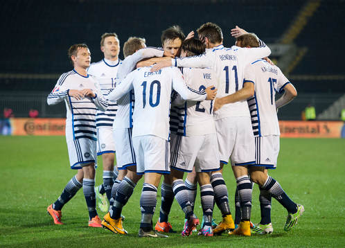 Fotboll, EM-Kval, Serbien - Danmark