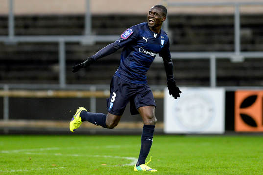 Malmö FFs Enock Kofi Adu jublar