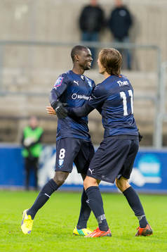 Malmö FFs Enock Kofi Adu jublar