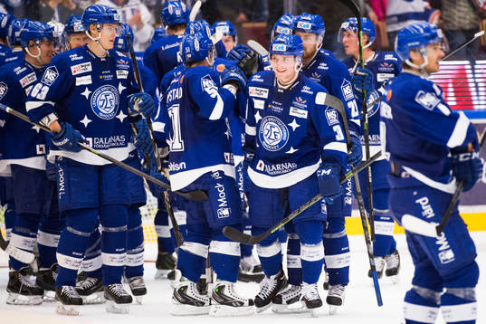 Leksands Linus Hultström jublar
