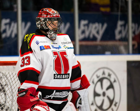 Örebros målvakt Julius Hudacek deppar