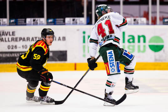 Brynäs Sebastian Enterfeldt och Frölundas Mathis Olimb