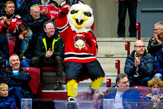 Malmö Redhawks maskot Hawkan
