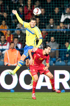 Sveriges Mikael Antonsson och Montenegros Dejan Damjanovic