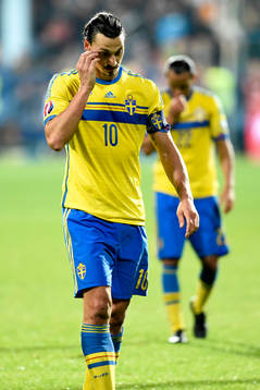 Sveriges Zlatan Ibrahimovic deppar