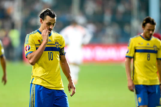 Sveriges Zlatan Ibrahimovic deppar