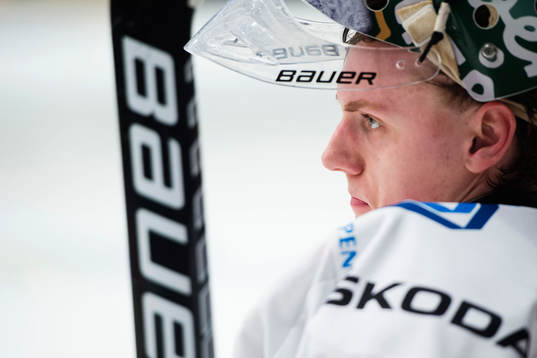 Björklövens målvakt Johan Mattsson