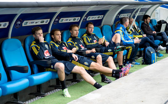 Sveriges Mikael Antonsson, Albin Ekdal, Pierre Bengtsson