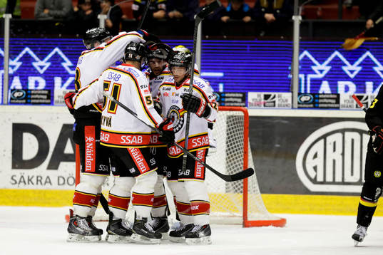 Luleås spelare jublar
