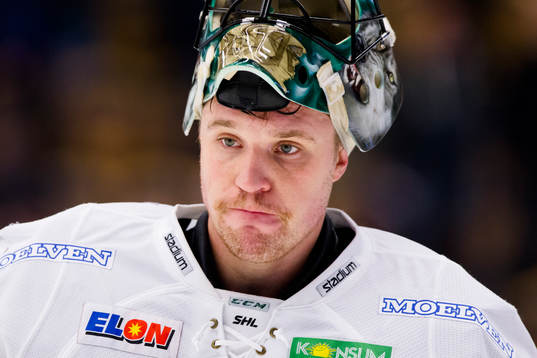 Färjestads målvakt Justin Pogge