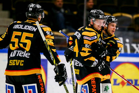 Skellefteås Tim Heed jublar