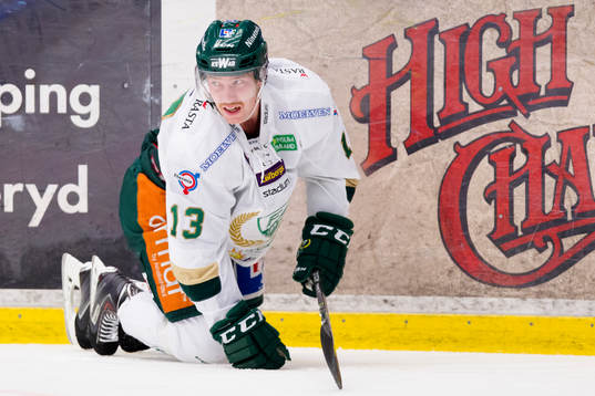 Färjestads Linus Persson har ont