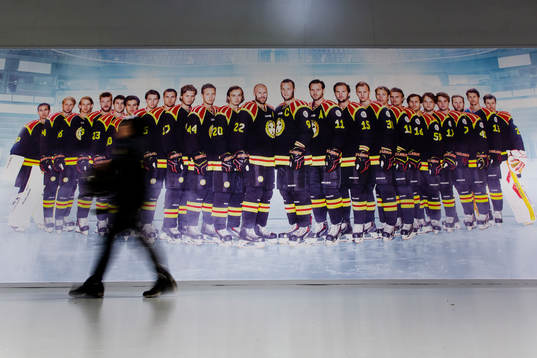 Publikutrymme i Gavlerinken arena innan ishockeymatchen i