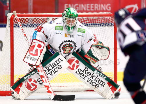 Frölundas målvakt Linus Fernström
