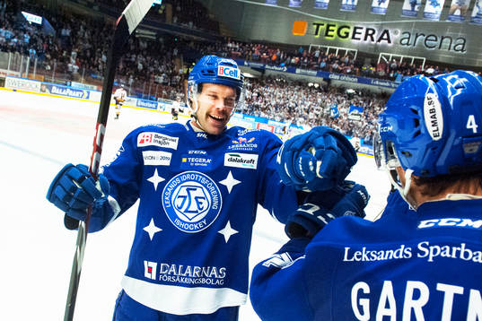 Leksands Joonas Rönnberg jublar