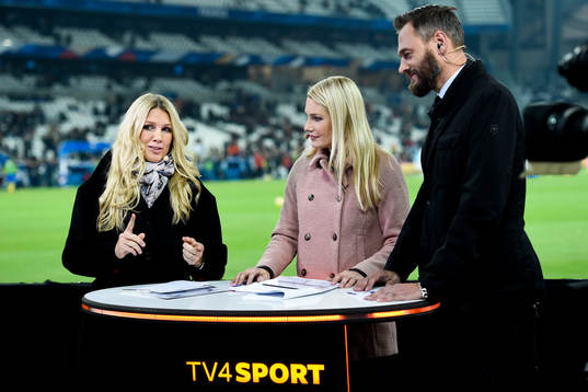 Anna Brolin, Hanna Marklund, och Olof Lundh, TV4 Sport