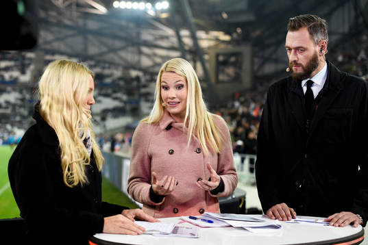 Anna Brolin, Hanna Marklund, och Olof Lundh, TV4 Sport