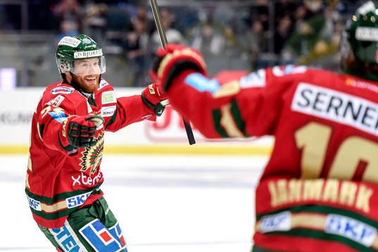 Frölundas Robin Figren jublar
