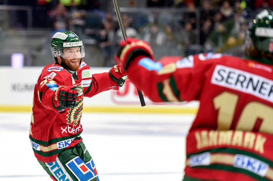 Frölundas Robin Figren jublar