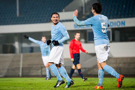 Malmö FFs Ricardo Ferreira Da Silva jublar ihop med Erdal