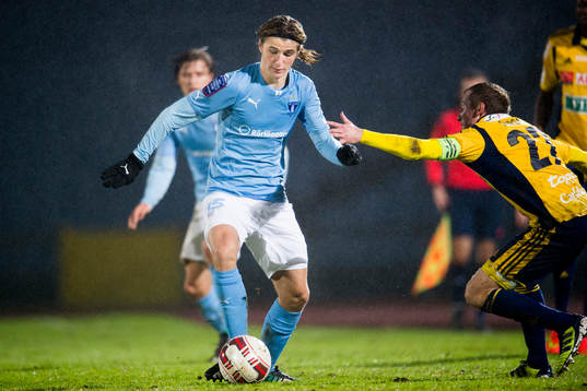 Malmö FFs Pawel Cibicki och Sebastian Sorsa