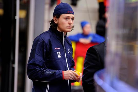 Leksands Fredrik Forsberg fick utgå från matchen
