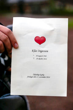 Minnesprogram för Klas Ingessons begravning