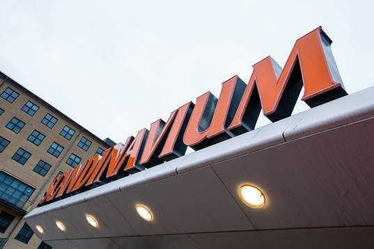 Exteriör på Scandinavium innan ishockeymatchen i SHL