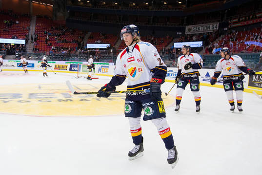 Djurgården spelare på uppvärmningen innan