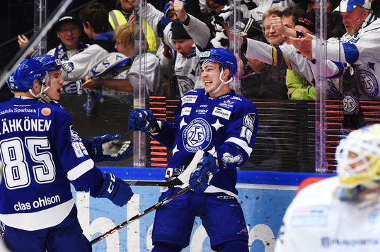 Leksands Tobias Forsberg jublar