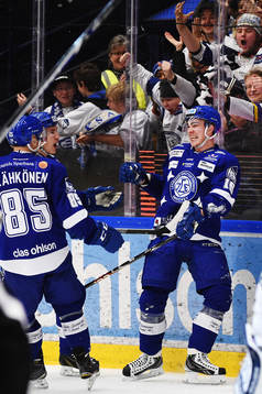 Leksands Tobias Forsberg jublar
