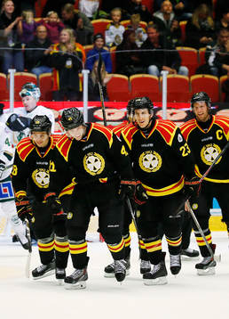 Brynäs spelare jublar