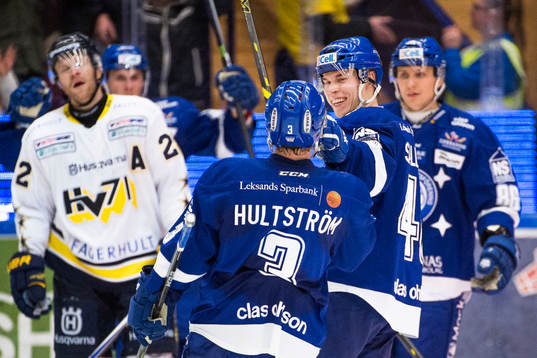 Leksands Tomi Sallinen jublar