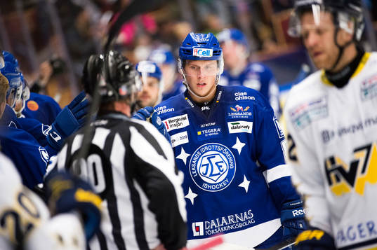 Leksands David Åslin jublar