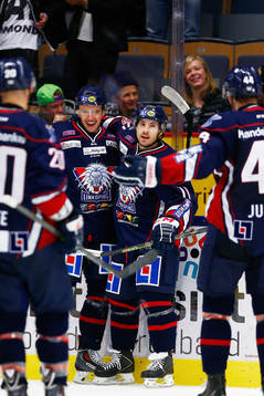 Linköpings Jakub Vrana gör 2-1 och jublar