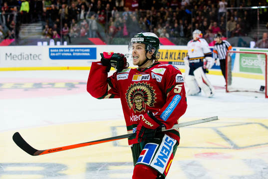 Frölundas Mats Rosseli Olsen jublar