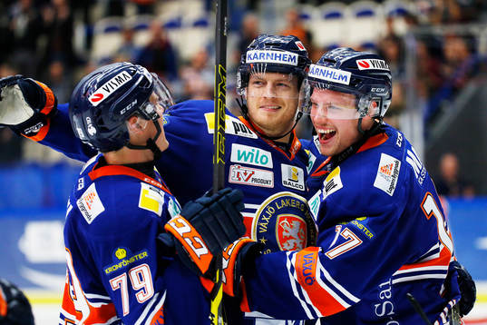Växjös Patrik Lundh, Nick Johnson och Alexander Johansson