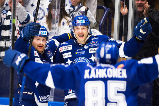Leksands Mattias Ritola, Johan Ryno och Toni Kähkönen