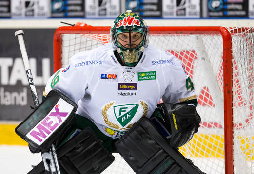 Färjestads målvakt Justin Pogge