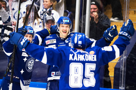 Leksands Mattias Ritola, Johan Ryno och Toni Kähkönen
