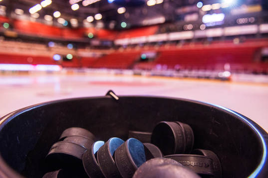 Puckar till uppvärmningen