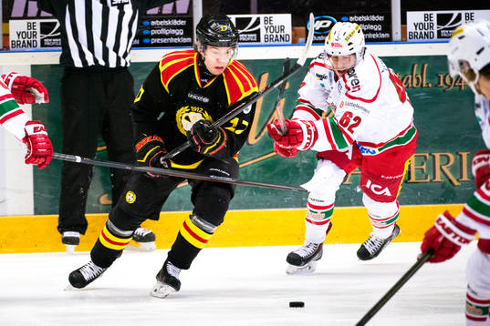 Brynäs Pathrik Westerholm och Modos Janos Hari