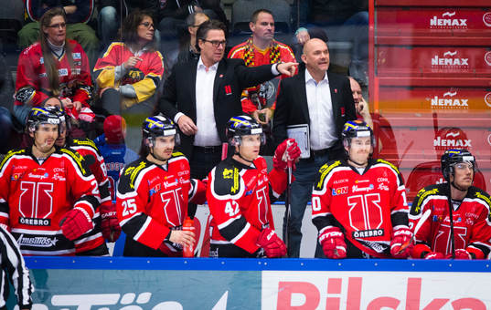 Örebros tränare Kent Johansson och Håkan Åhlund