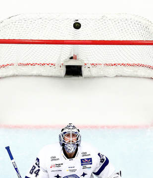 Leksands målvakt Joakim Lundström