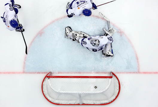 Mål 2-0 av Linköpings Gustav Forsling förbi Leksands