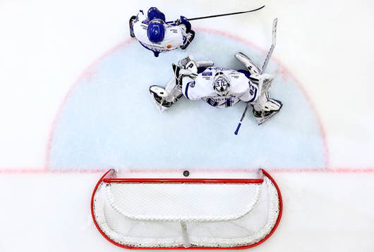 Mål 2-0 av Linköpings Gustav Forsling förbi Leksands