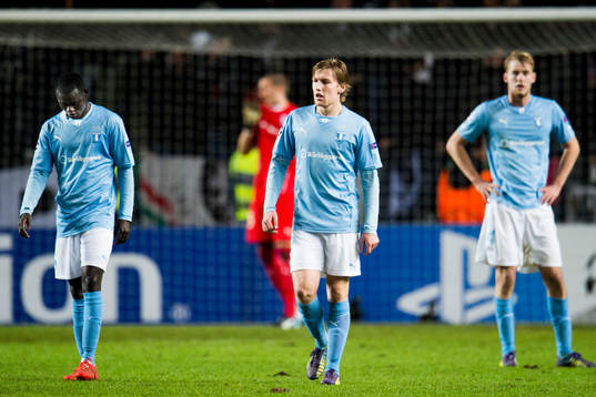s Enock Kofi Adu, Emil Forsberg och Filip Helander deppar