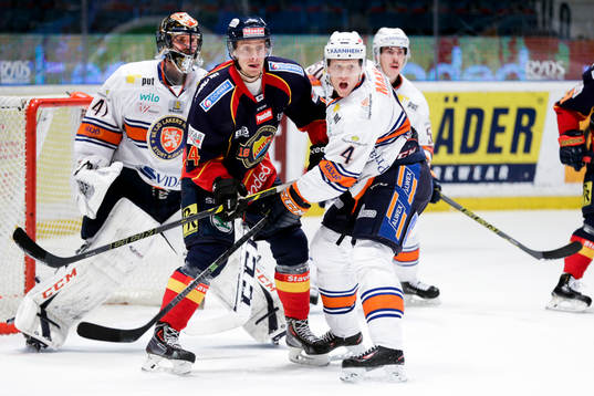 Växjös målvakt Cristopher Nihlstorp och Niclas Lundgren