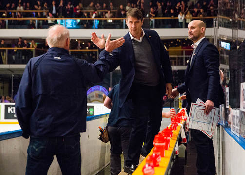 Djurgårdens tränare Hans Särkijärvi och assisterande